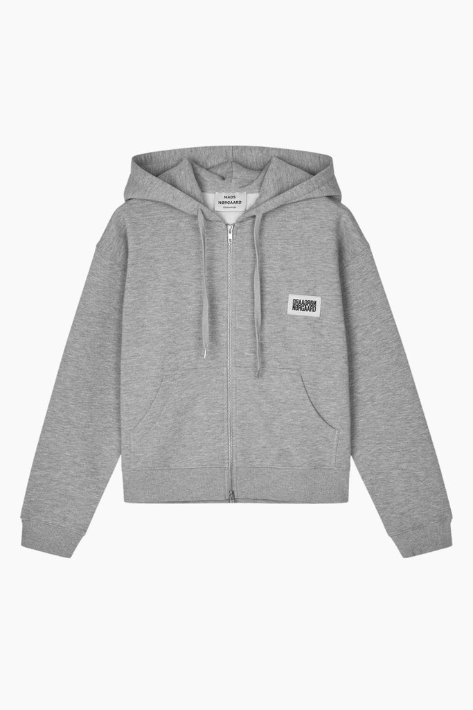 Standard Bobo Hood Sweatshirt - Grey Melange - Mads Nørgaard