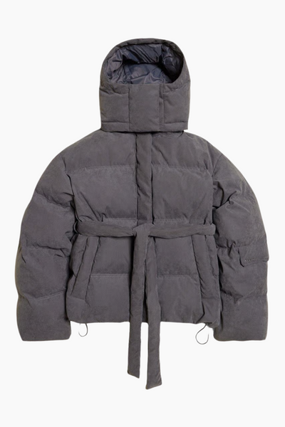 Steilia Brushed Down Jacket - Grey - Holzweiler