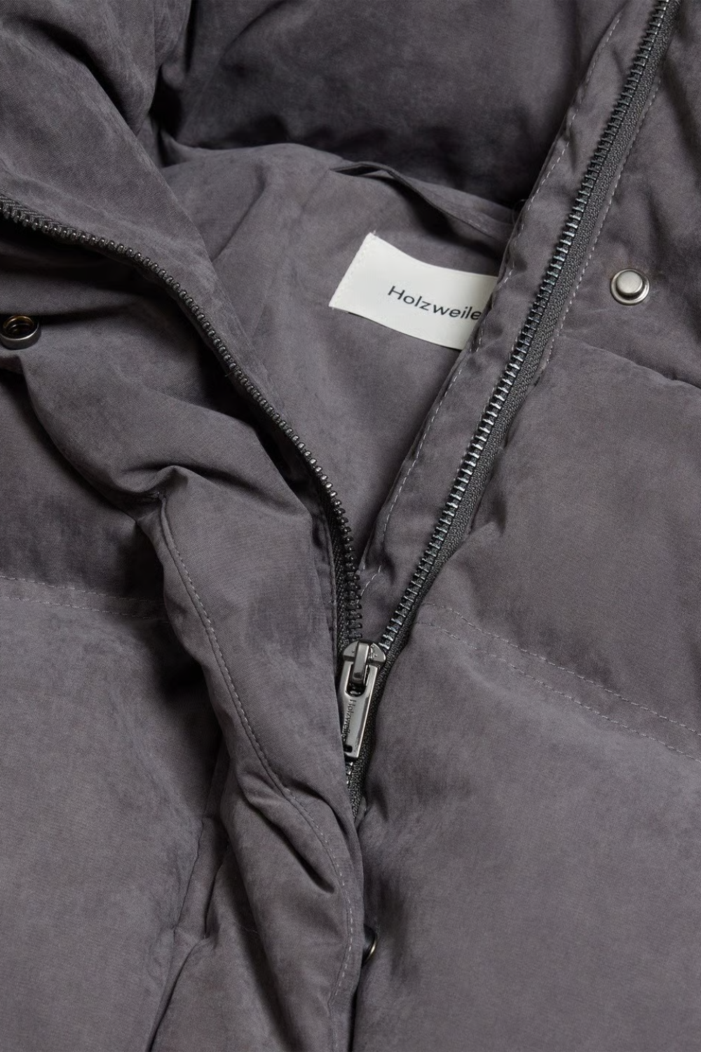 Steilia Brushed Down Jacket - Grey - Holzweiler