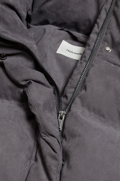 Steilia Brushed Down Jacket - Grey - Holzweiler