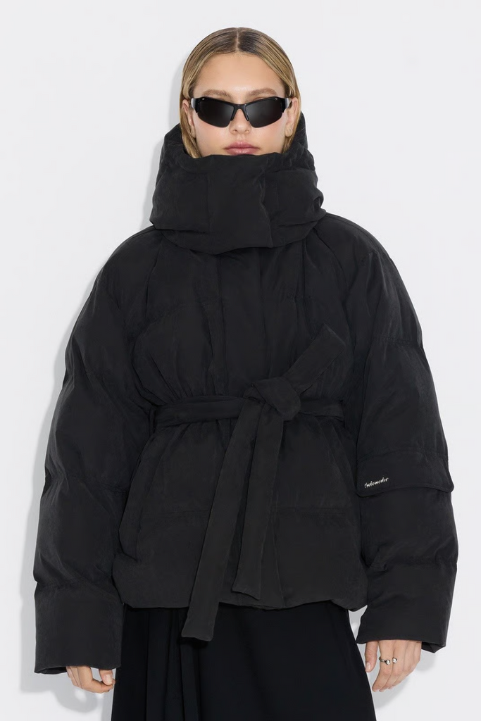 Steilia Brushed Down Jacket - Black - Holzweiler