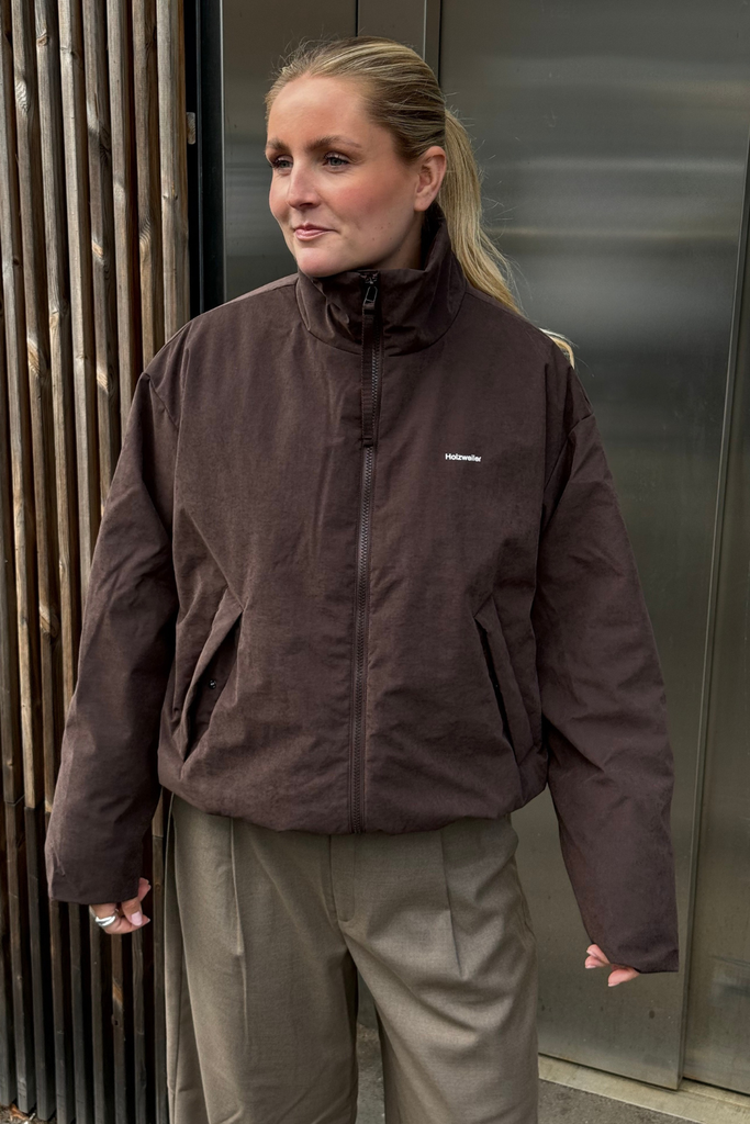 Steilia Brushed Lt Jacket - Dk Brown - Holzweiler