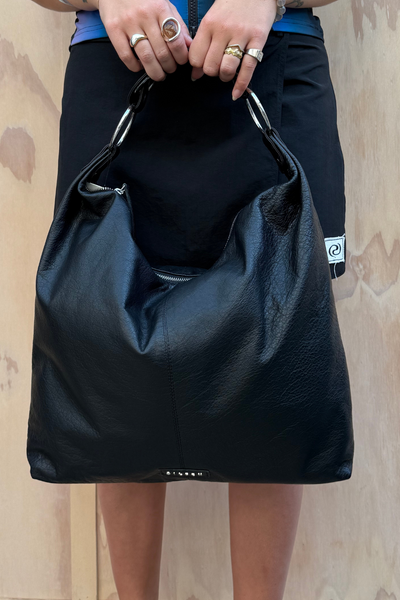 Stevie Shoulder Bag Leather - Black - Silfen Studio