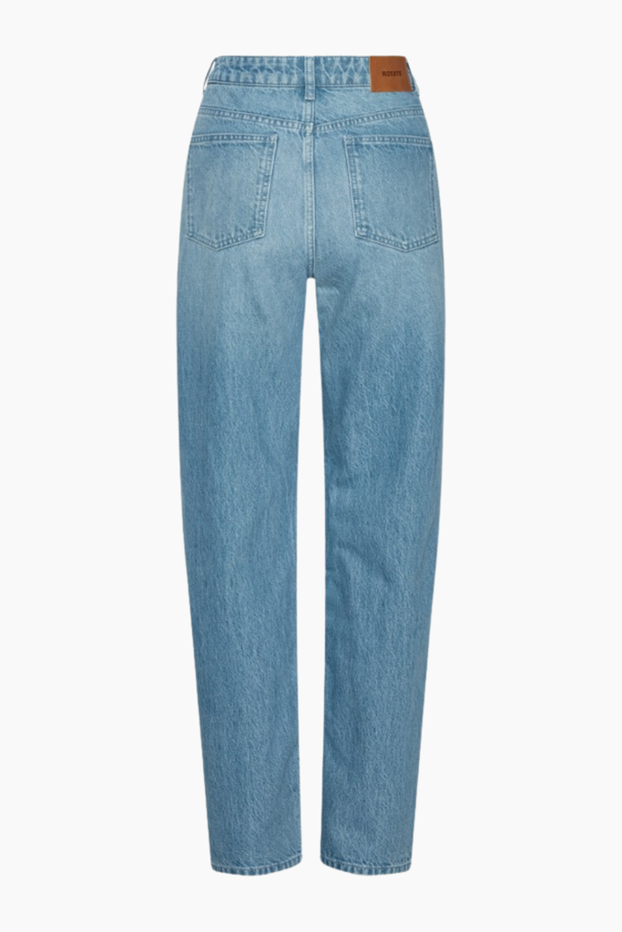 Straight Denim Zip Jeans - Lys Denimblå - ROTATE