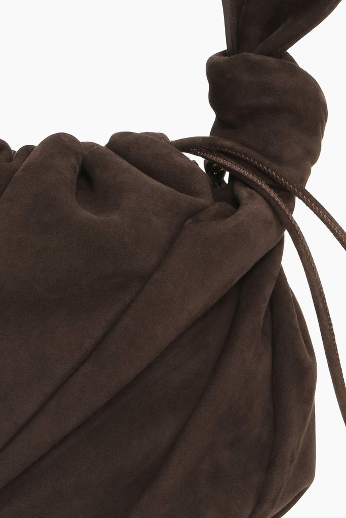 Suede Bon Bon Bag - Chocolate Torte - Rotate