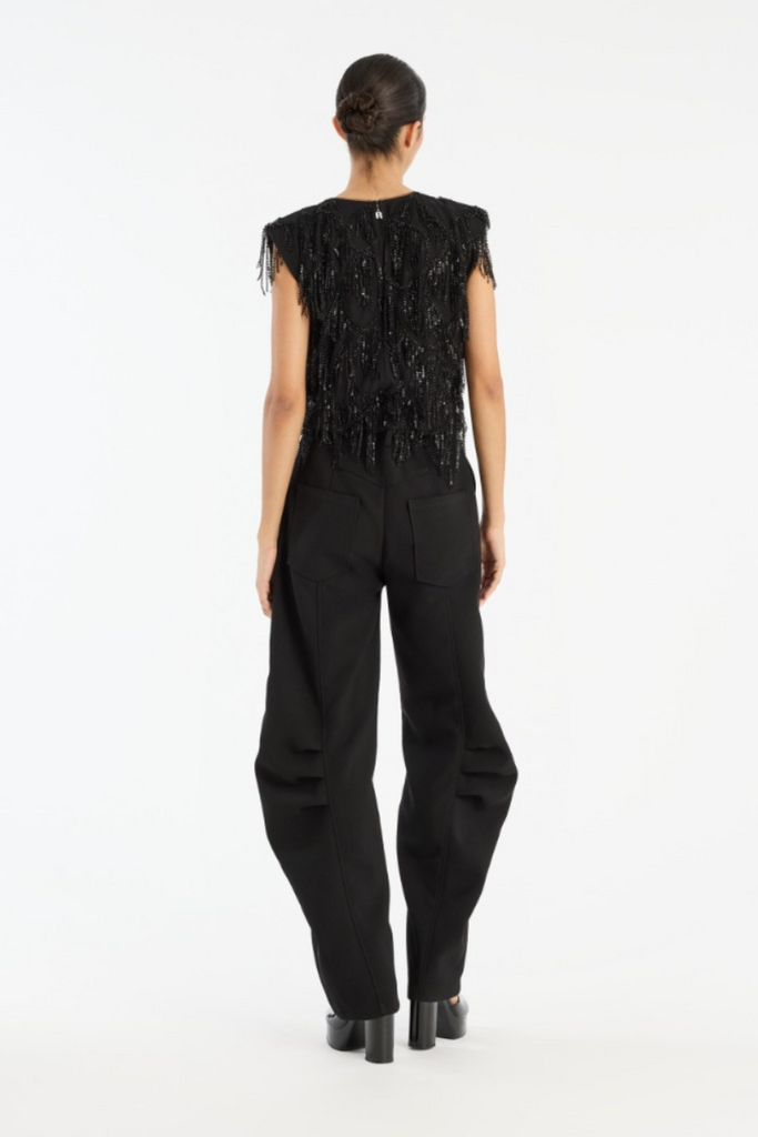 Suiting Cargo Pants - Black - Rotate