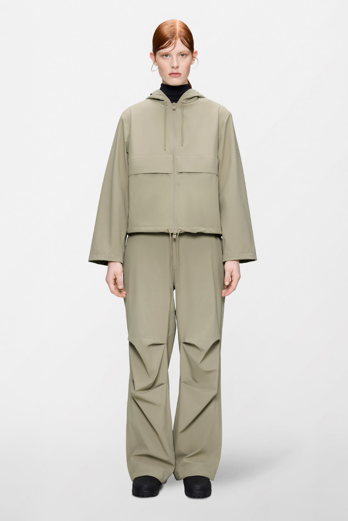 Suva Hardshell Short String W Jacket W3 - Beige - Rains