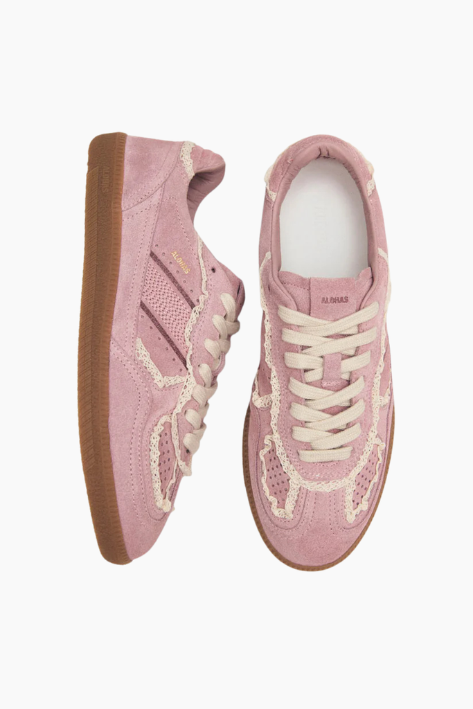 Tb.490 Crochet Pink Leather Sneakers - Crochet Pink - Alohas