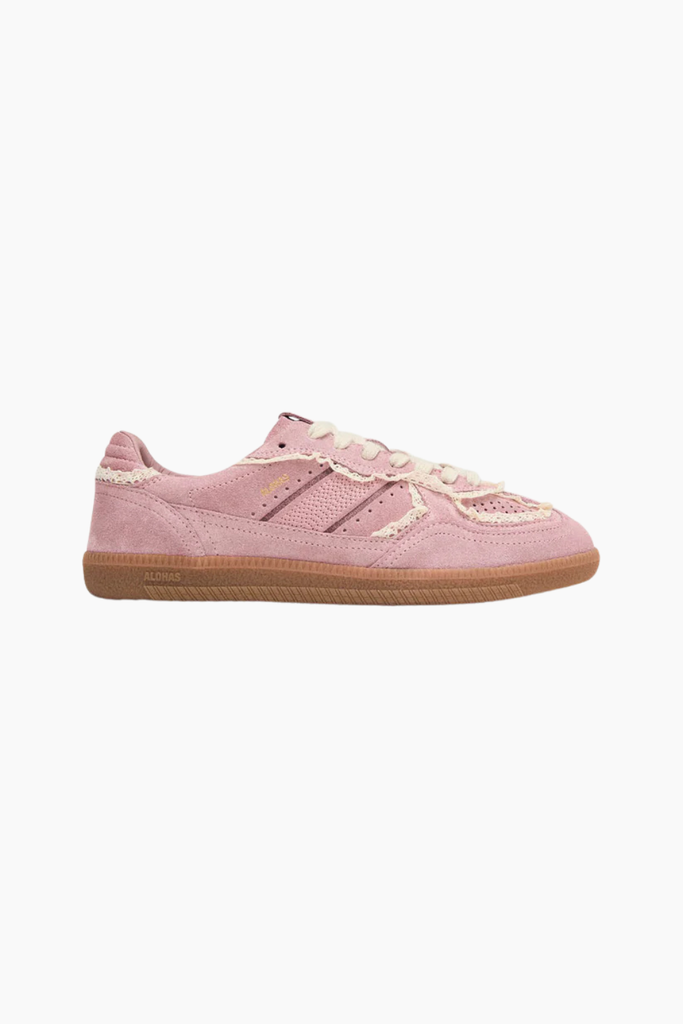 Tb.490 Crochet Pink Leather Sneakers - Crochet Pink - Alohas