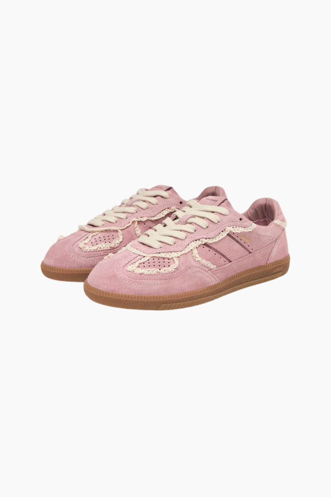Tb.490 Crochet Pink Leather Sneakers - Crochet Pink - Alohas