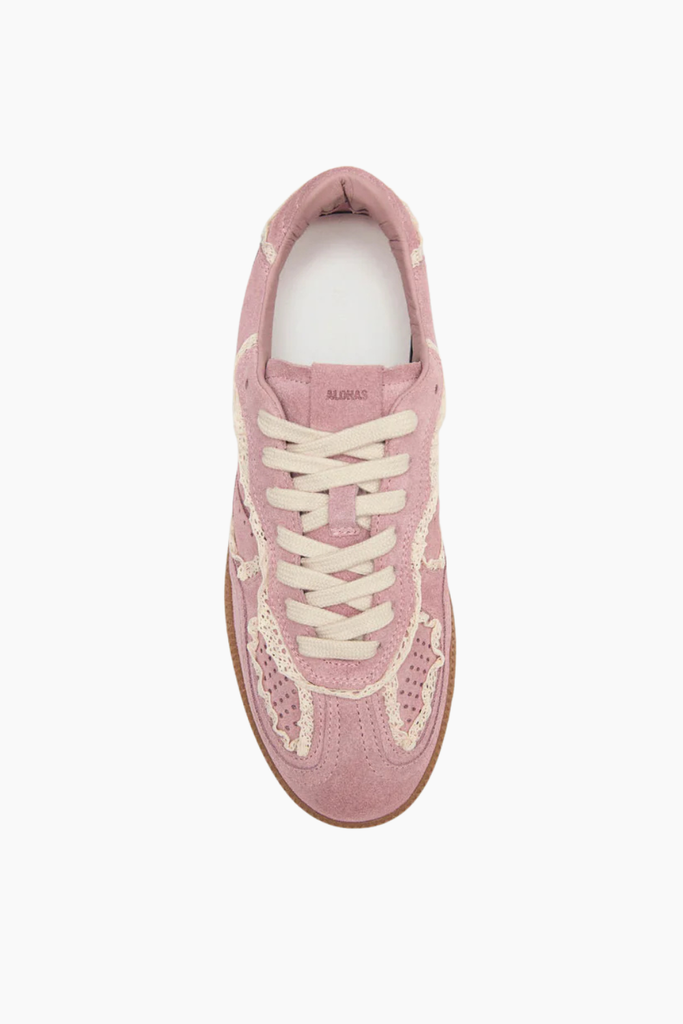Tb.490 Crochet Pink Leather Sneakers - Crochet Pink - Alohas