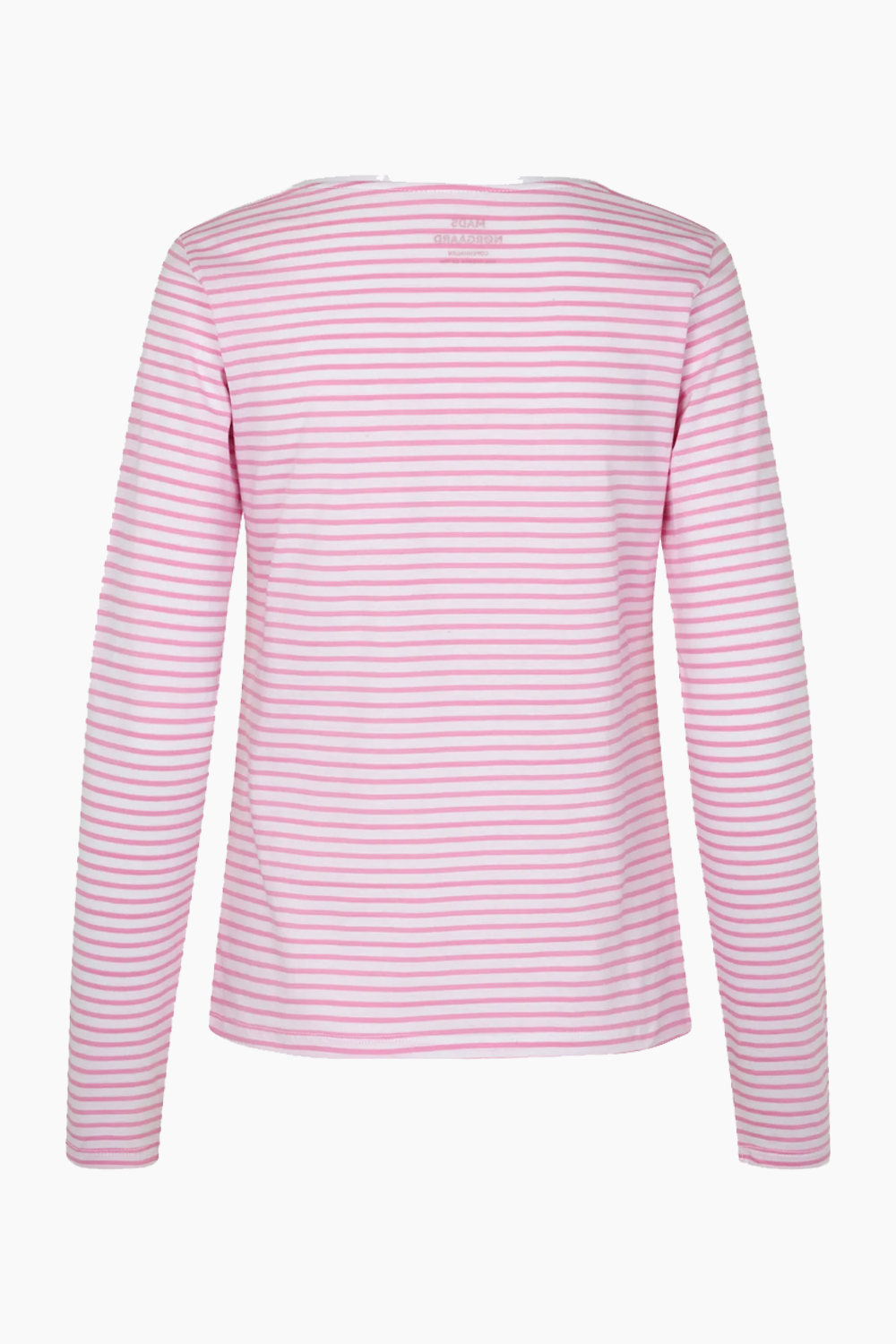 Organic Jersey Stripe Tenna Tee FAV - Begonia Pink - Mads Nørgaard