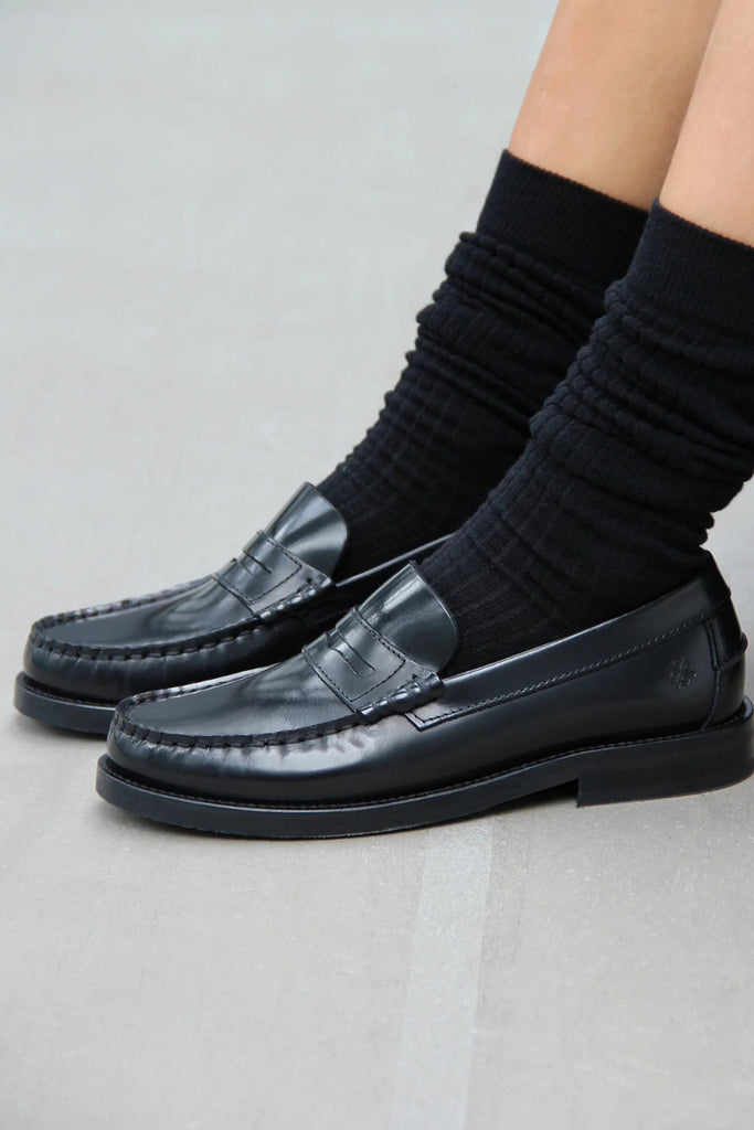 The Norah Loafers - Black Polido - Playboy