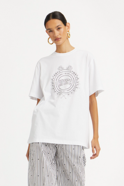 Thin Jersey Oversized T-shirt - Bright White - ROTATE