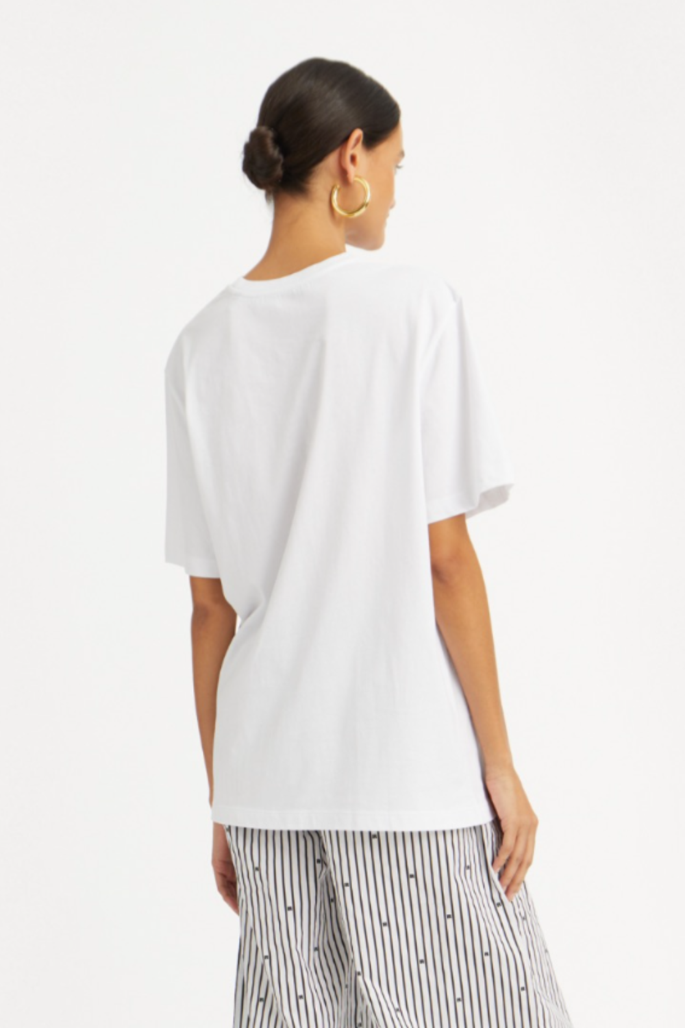 Thin Jersey Oversized T-shirt - Bright White - ROTATE