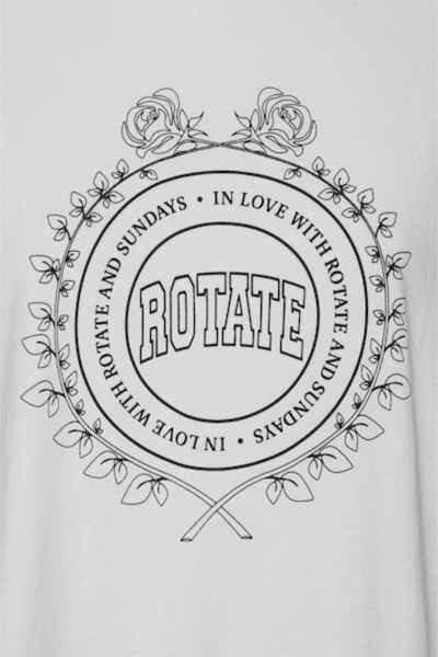 Thin Jersey Oversized T-shirt - Bright White - ROTATE