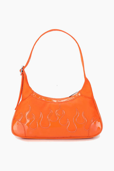 Thora Flame Shoulder Bag - Orange - Silfen Studio