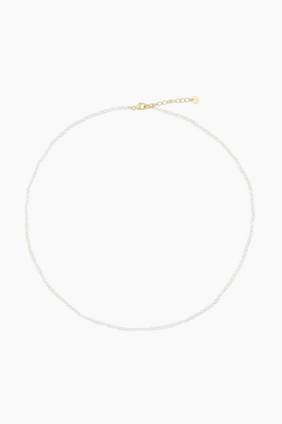 Tiny Pearl Necklace - Guld - Sorelle
