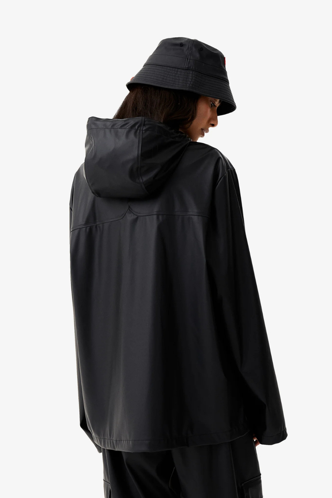 Unisex Downpour Izzy Hooded Rain Jacket - Black - Hunter