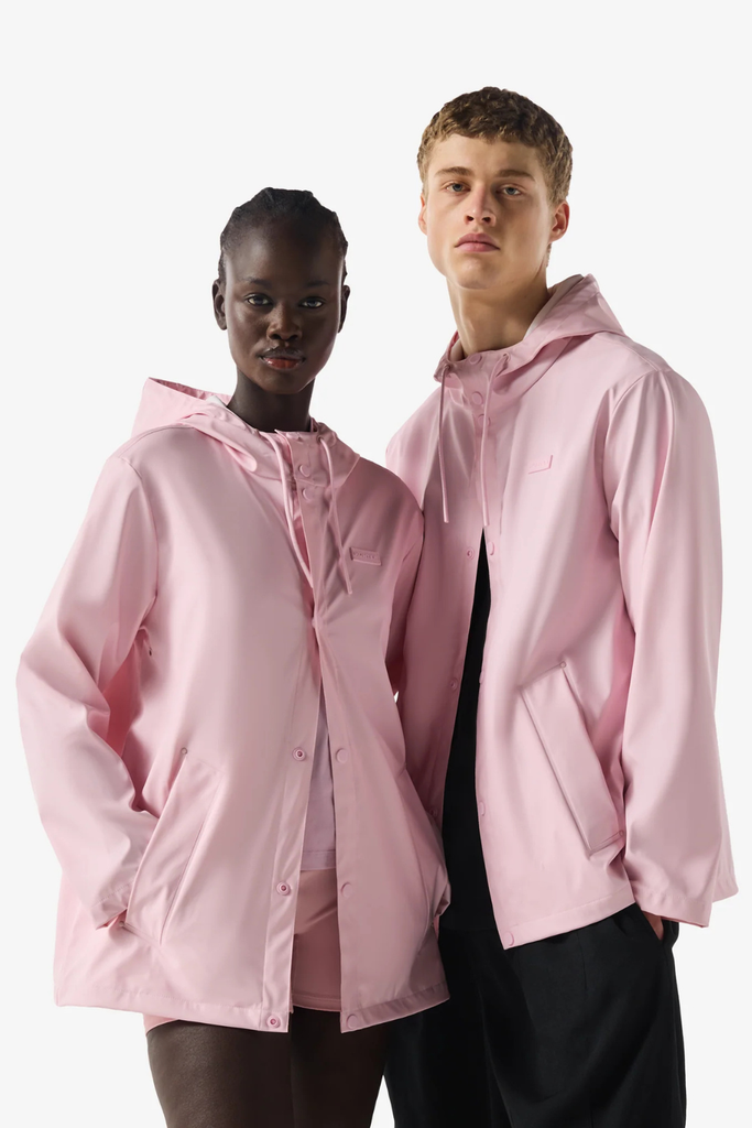 Unisex Downpour Izzy Hooded Rain Jacket - Pink Parfait - Hunter