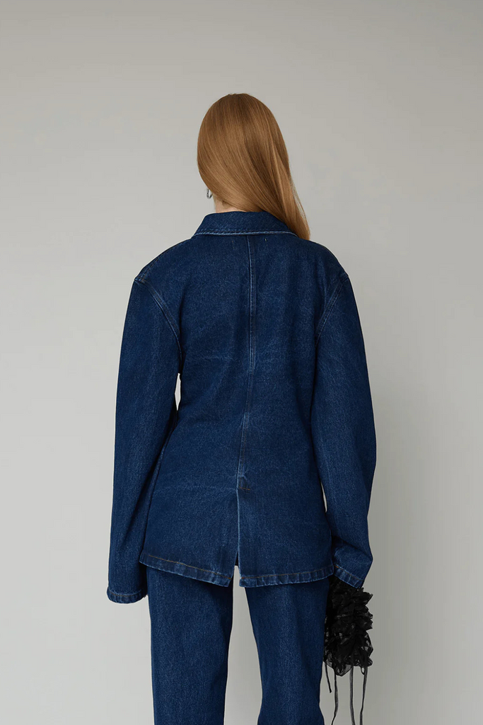 Victoria Denim Blazer - Medium Blue - OpéraSPORT