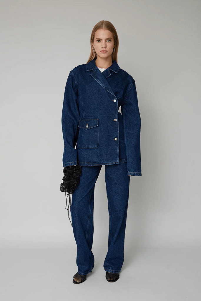 Victoria Denim Blazer - Medium Blue - OpéraSPORT