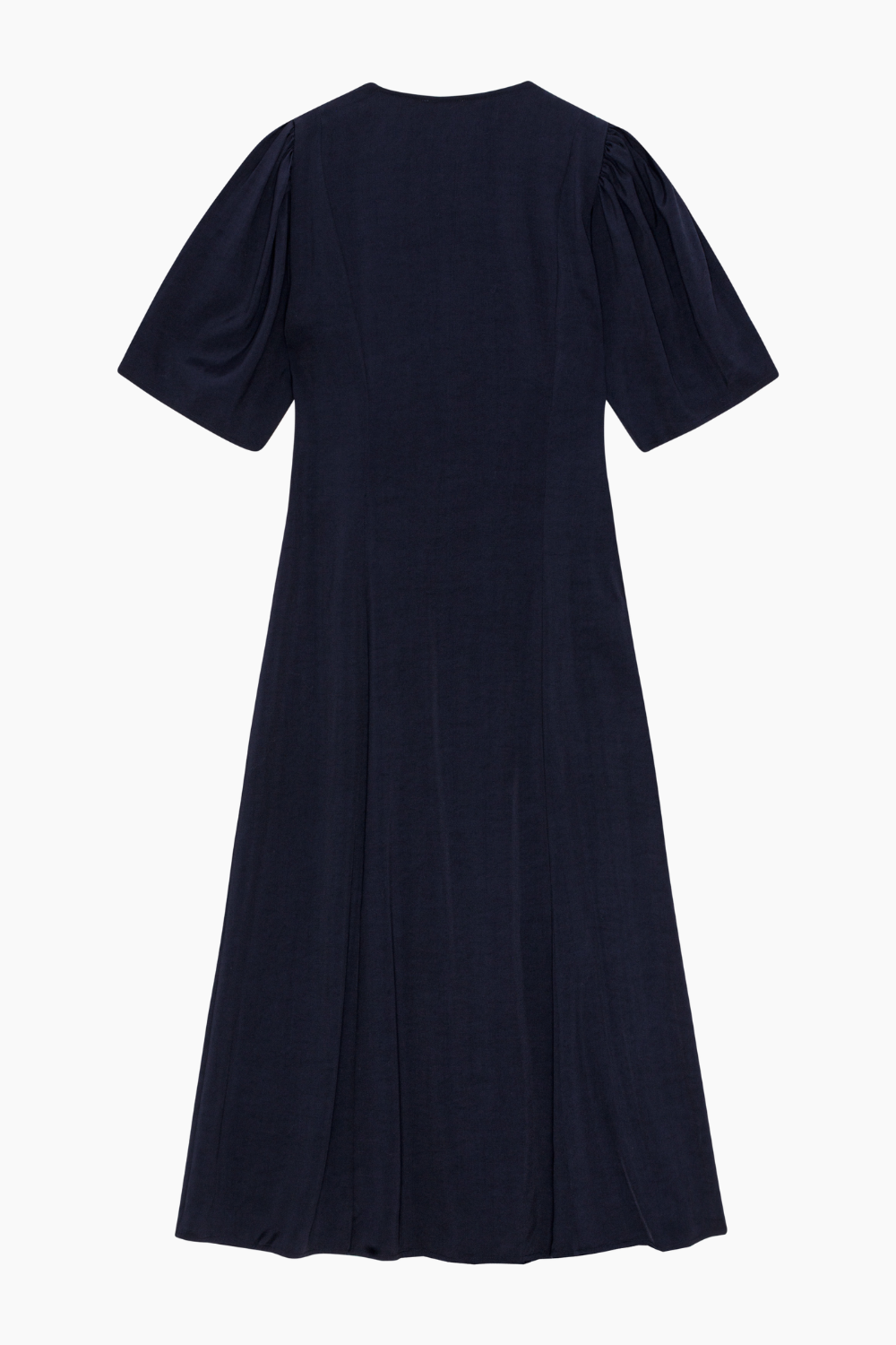 ganni sky captain mini dress Twill Wrap Midi Dress F9577 - Sky Captain