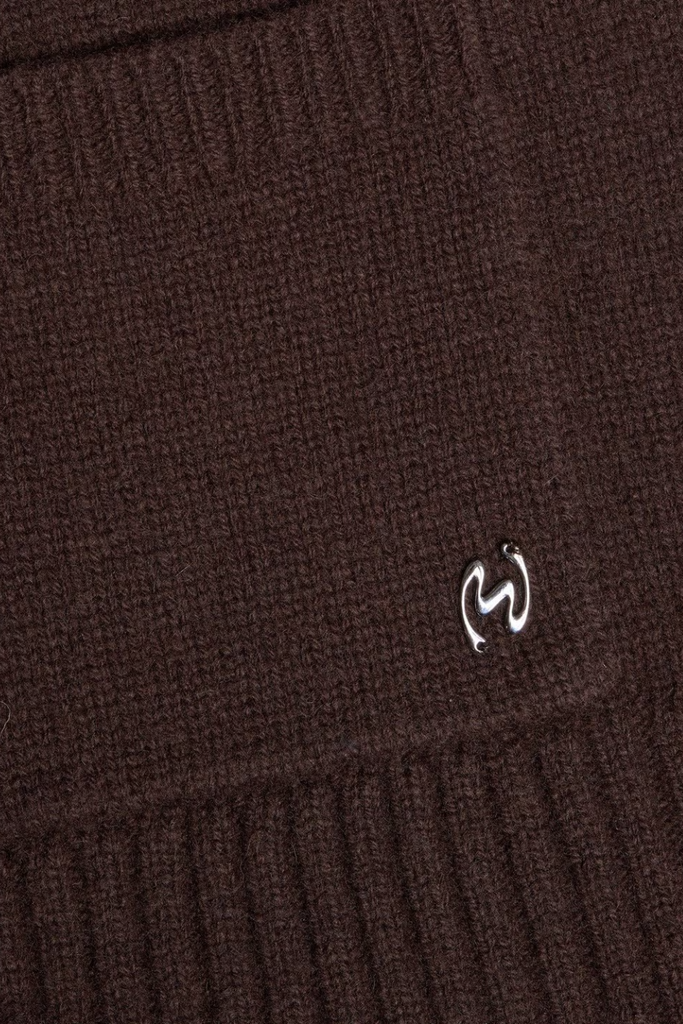 W. Wool Wide Cardigan - Dk. Brown - Holzweiler