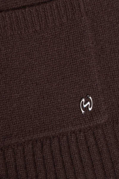 W. Wool Wide Cardigan - Dk. Brown - Holzweiler