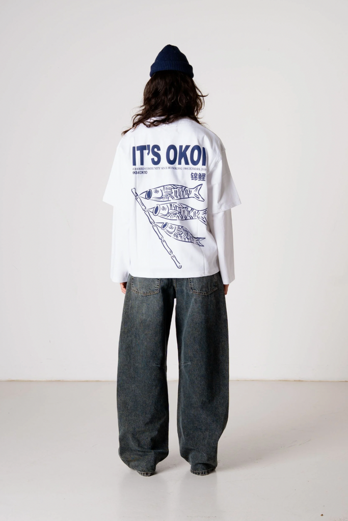 WBBalo Koi Tee - White - Woodbird