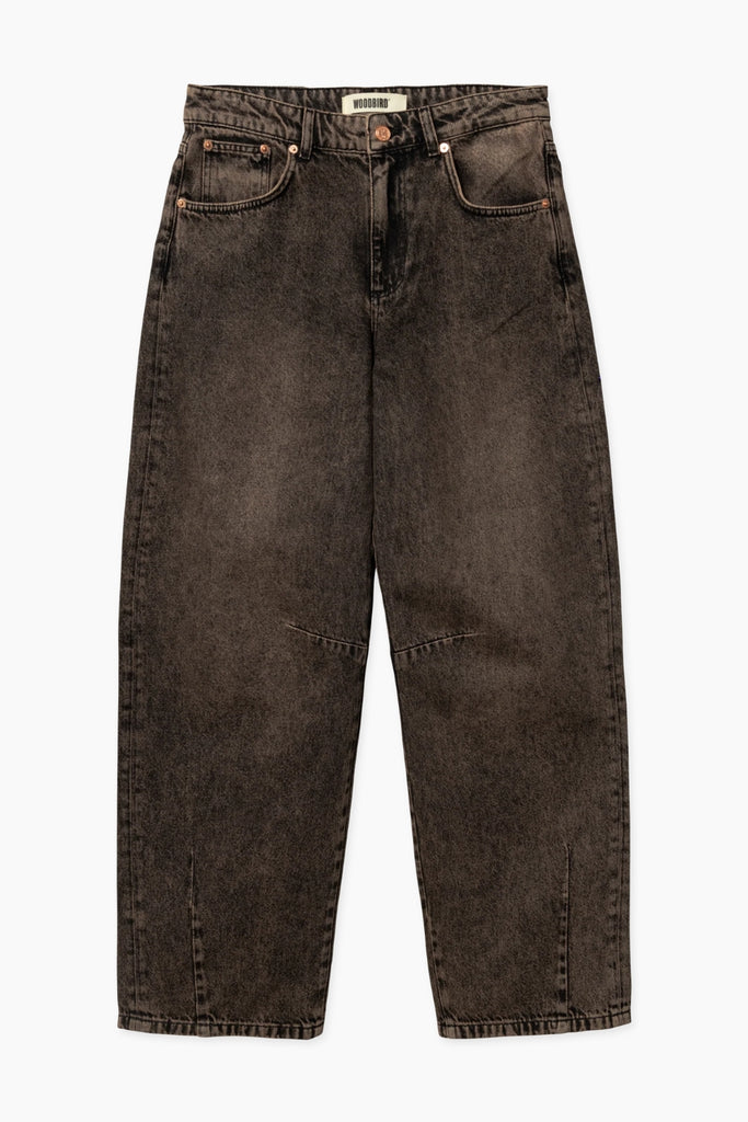 WBBrooke Oak Jeans - Washed Brown - Woodbird