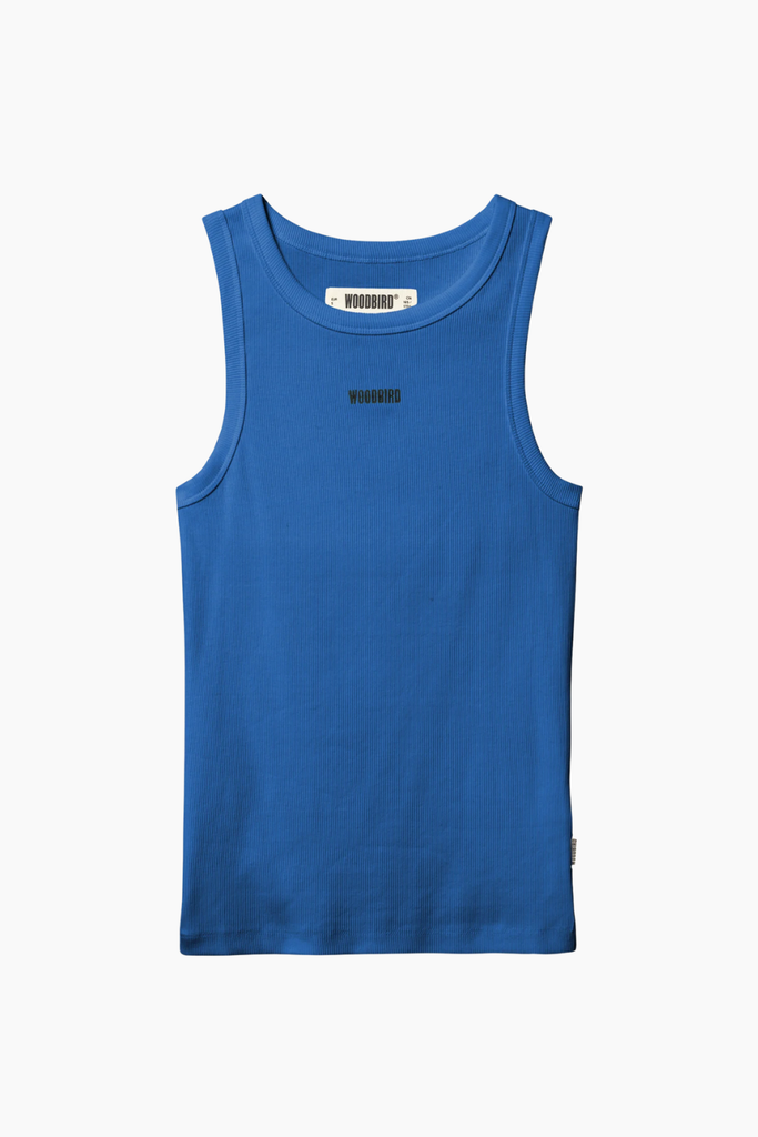 WBDee Rib Tank Top - Cobalt Blue - Woodbird