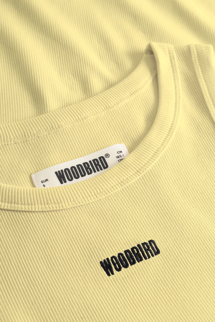 WBDee Rib Tank Top - Wax Yellow - Woodbird