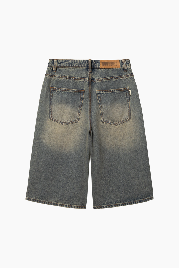 WBShan Aged Shorts - Dark Blue - Woodbird