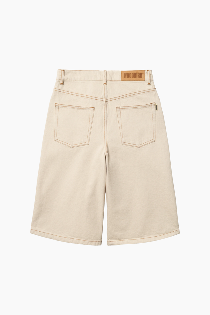 WBShan OW Denim Shorts - Off White - Woodbird