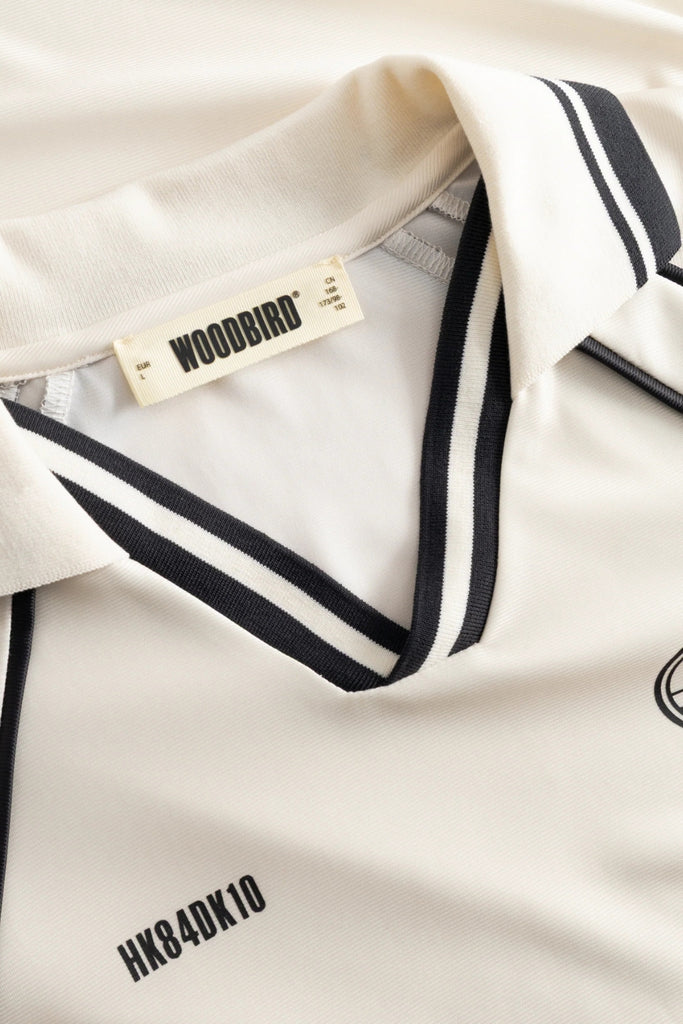 WBWaka L/S Sports Polo - Off White - Woodbird