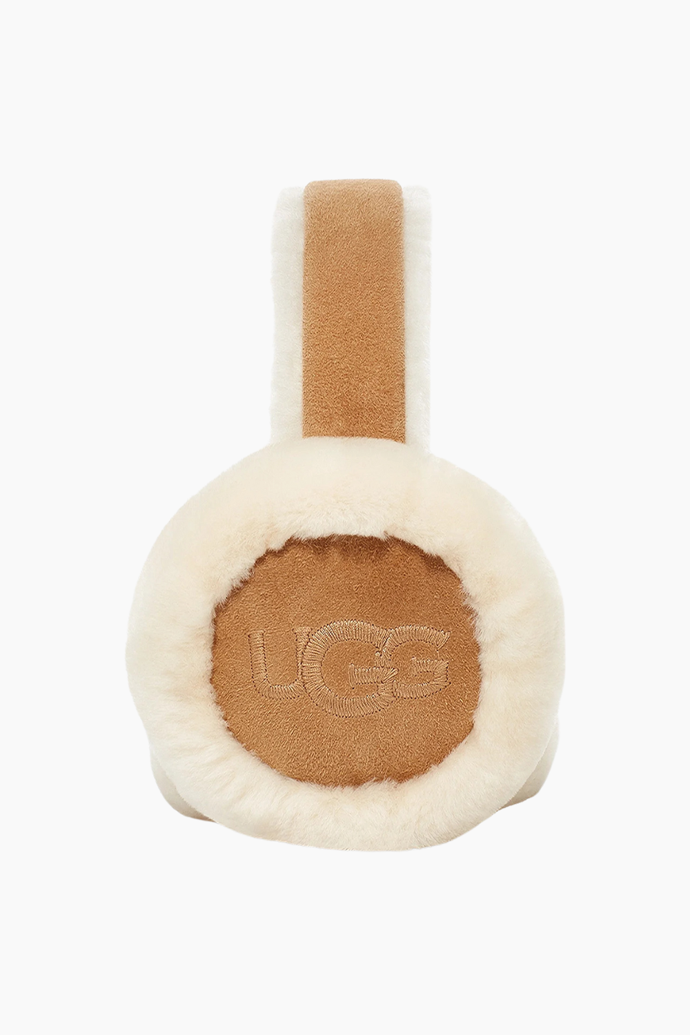 W Sheepskin Embroidery Earmuff - Chestnut - UGG
