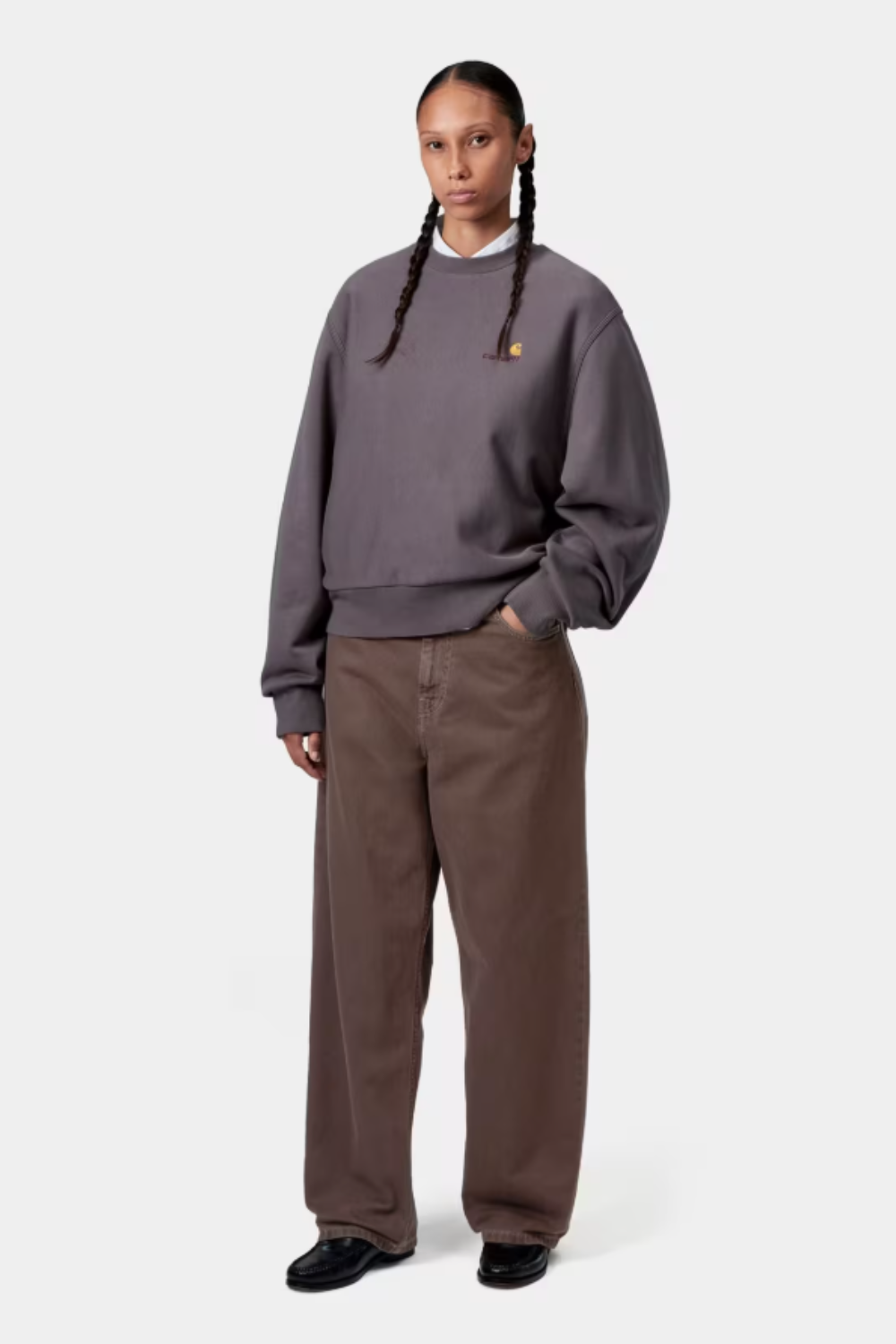 W' Brandon Pant - Palisander Stone Dyed - Carhartt WIP