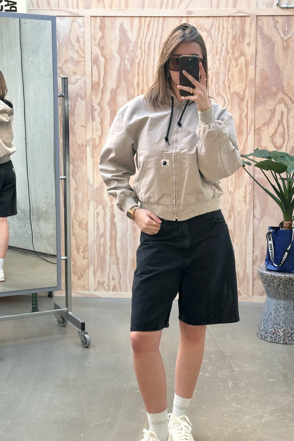 W' Brandon Short - Black Washed - Carhartt WIP - QNTS