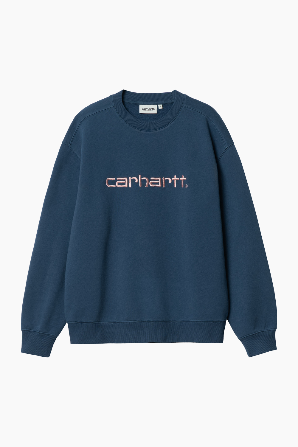 W' Carhartt Sweatshirt - Squid / Glassy Pink - Carhartt WIP
