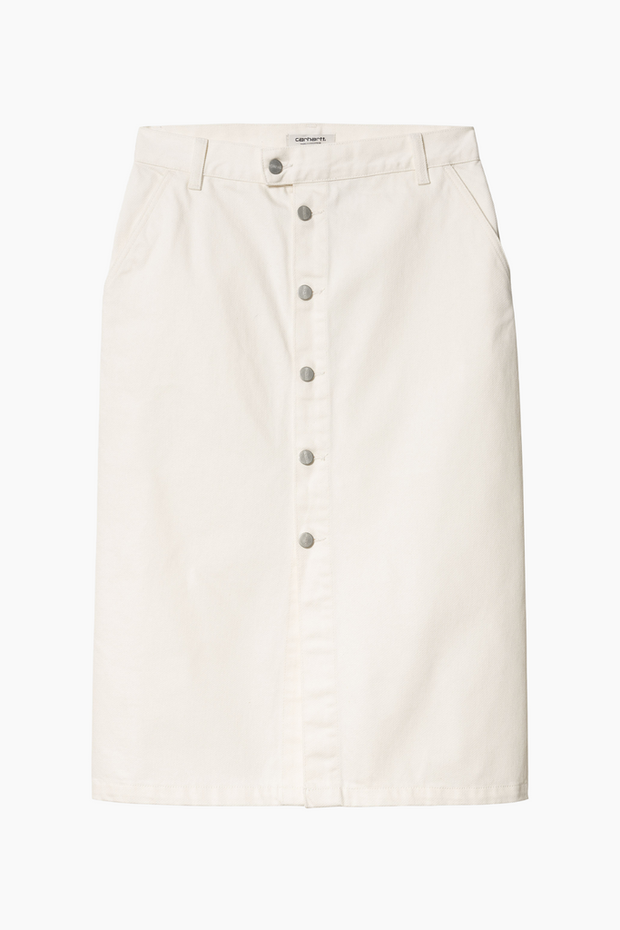 W' Colby Skirt - White Rinsed - Carhartt WIP