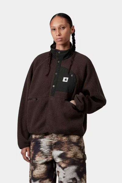 W' Flynn Fleece Jacket - Palisander/Black - Carhartt WIP