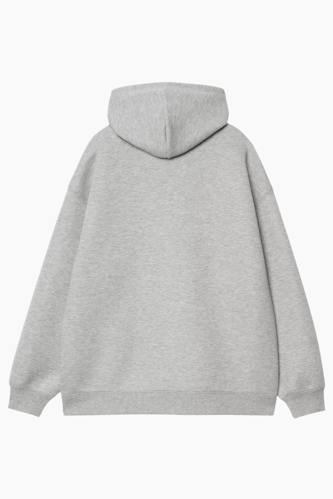 W' Hooded Alda Jacket - Grey Heather/White - Carhartt WIP