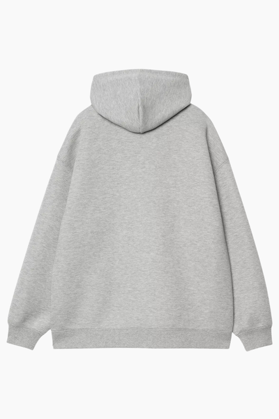 W' Hooded Alda Jacket - Grey Heather/White - Carhartt WIP