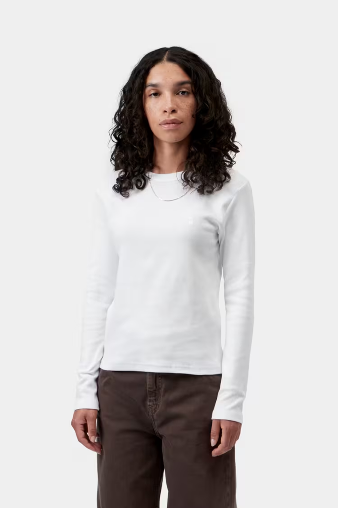 W' L/S Philipa T-Shirt - White - Carhartt WIP