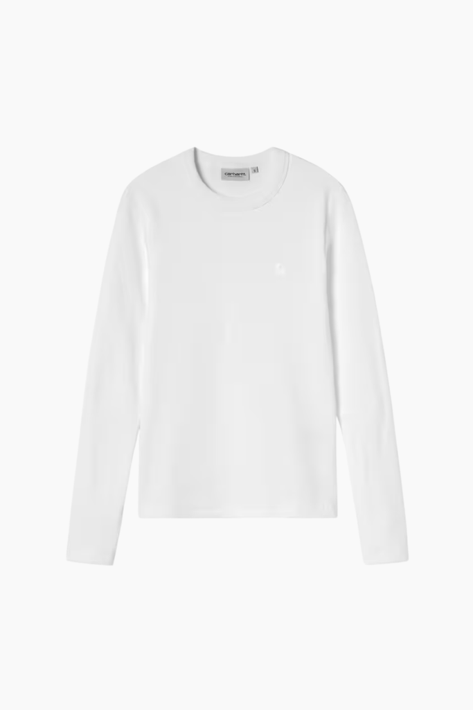 W' L/S Philipa T-Shirt - White - Carhartt WIP