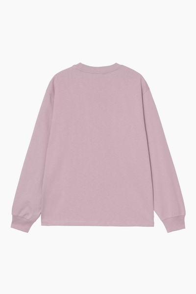 W' L/S Pocket Jubilee T-Shirt - Pink Fog - Carhartt WIP