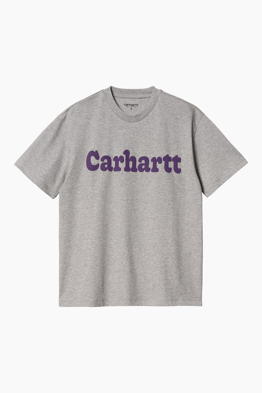 W' S/S Bubbles T-shirt - Grey Heather/Cassis - Carhartt WIP