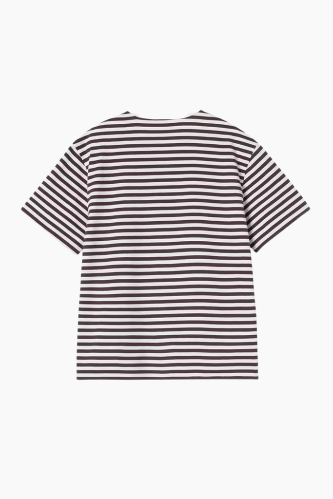 W' S/S Ezra T-Shirt Stripe - Cozy Purple - Carhartt WIP