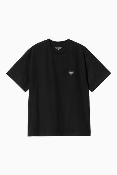 W' S/S Heart Patch T-shirt - Black - Carhartt WIP
